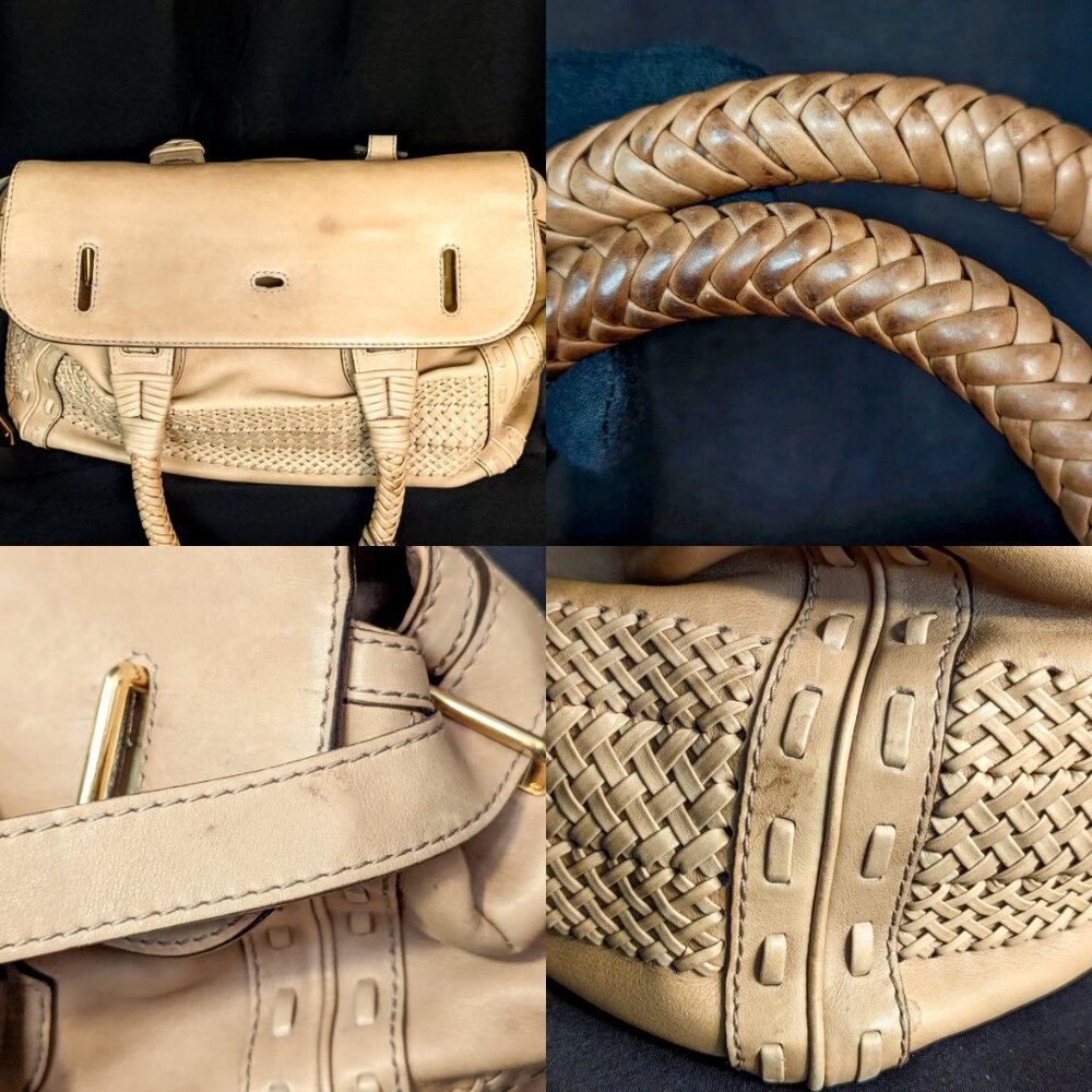 GUCCI Limited Edition Handmade Natural Leather Bag Large - UNICORN ALERT! - Picture 10 of 15